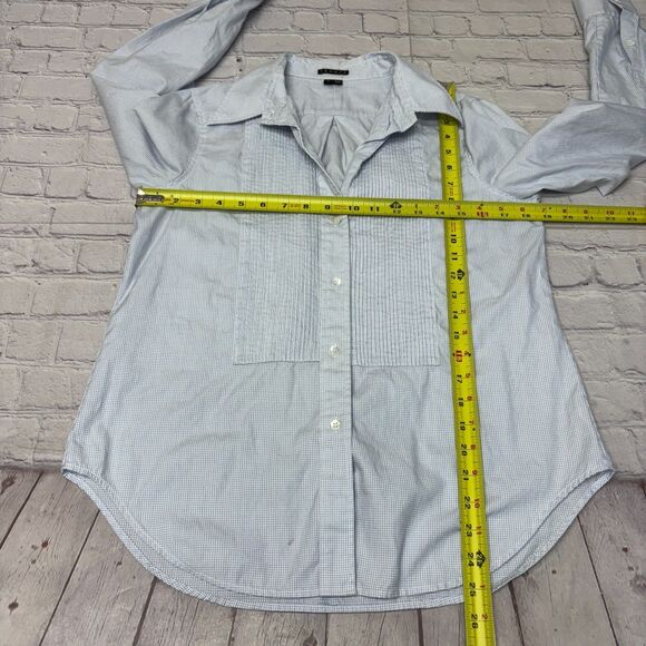 Theory Women Long Sleeve Jennie Button Shirt Top Blouse Size Large C064 -18 - Picture 9 of 16